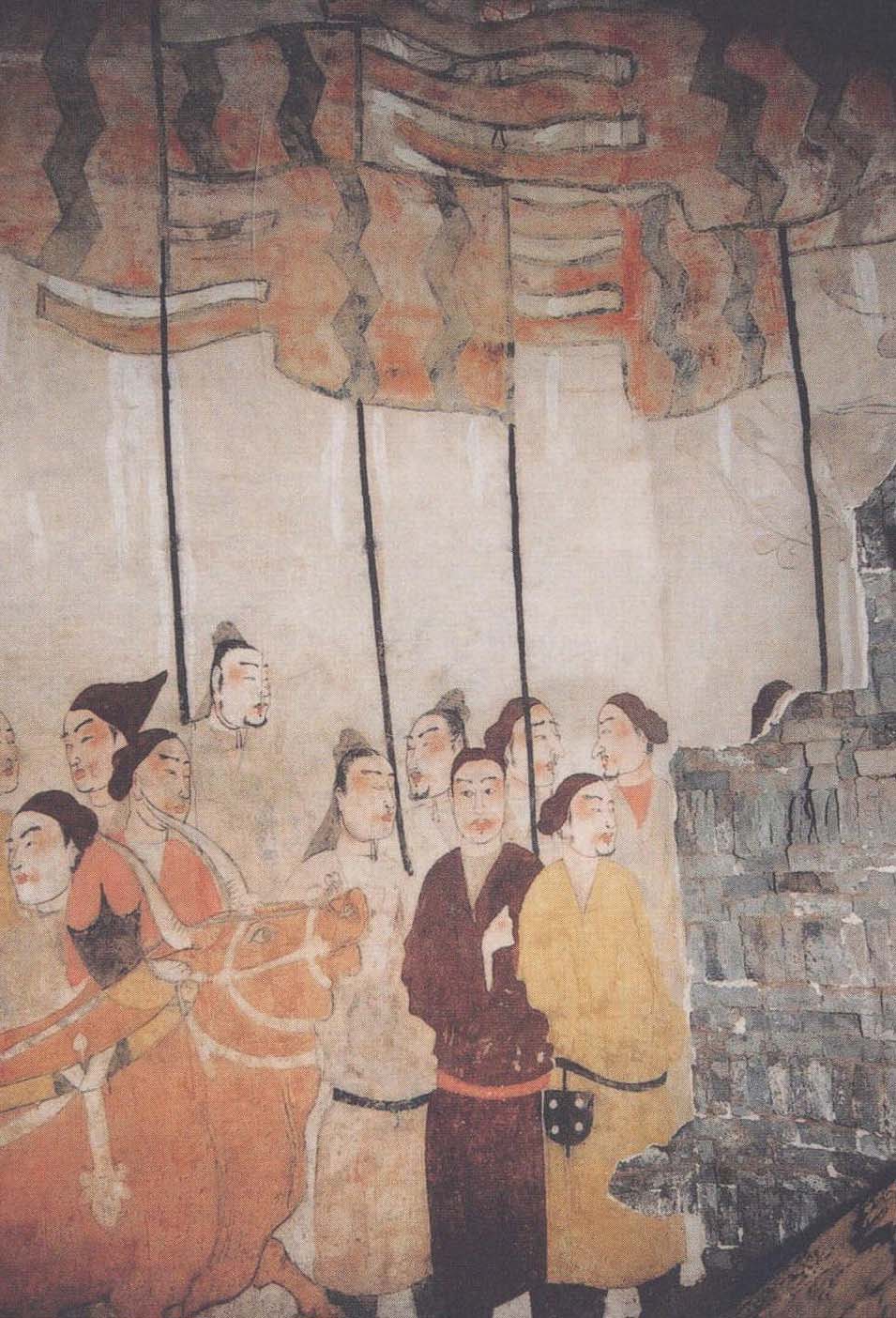 北齐徐显秀墓壁画中的旗